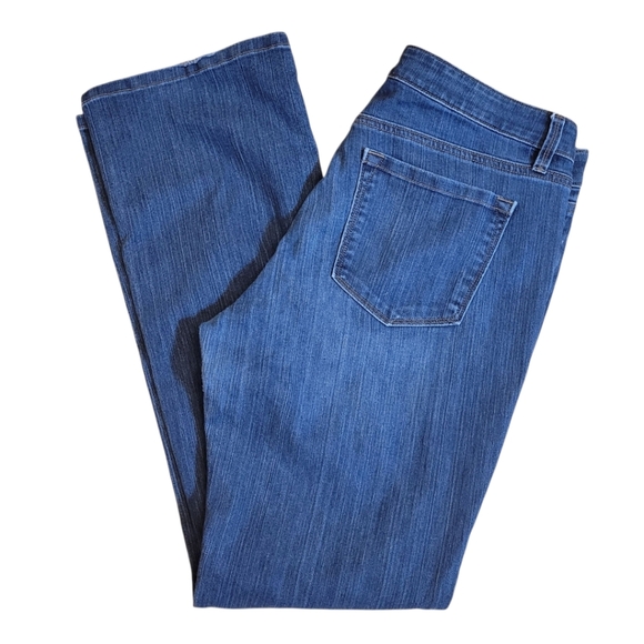 LOFT Blue Curvy Bootcut Denim Jeans Size 12 - Picture 1 of 5